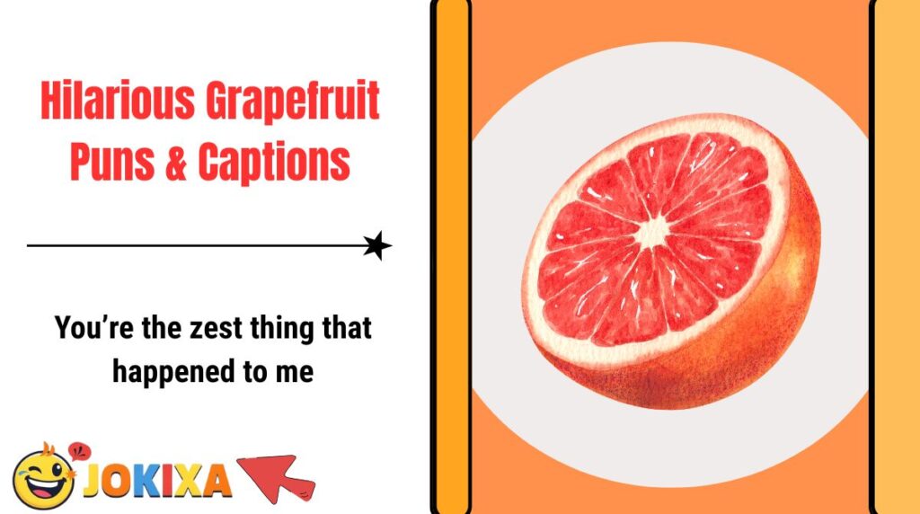 Hilarious Grapefruit Puns & Captions